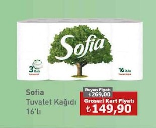 Sofia Tuvalet Kağıdı 16'Lı