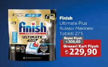 Finish Ultimate Plus Bulaşık Makinesi Tableti 27'Li