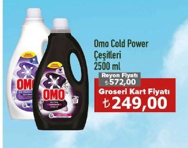Omo Cold Power Çeşitleri 2500 Ml