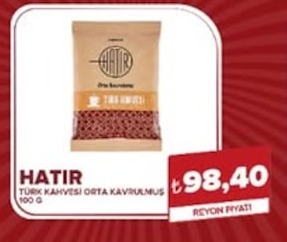 Hatir Türk Kahvesi Orta Kavrulmuş 100 G