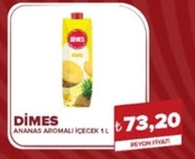 Dimes Ananas Aromali İçecek 1 L