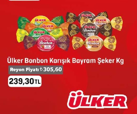 Ülker Bonbon Karışık Bayram Şeker Kg
