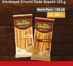 Altınbaşak Grissini Sade Kepenkli 125G