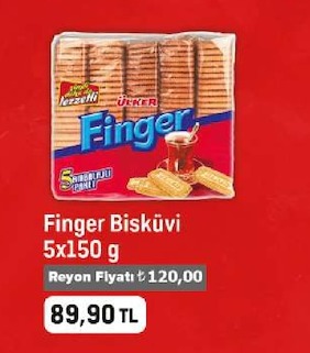 Finger Bisküvi 5X150 G