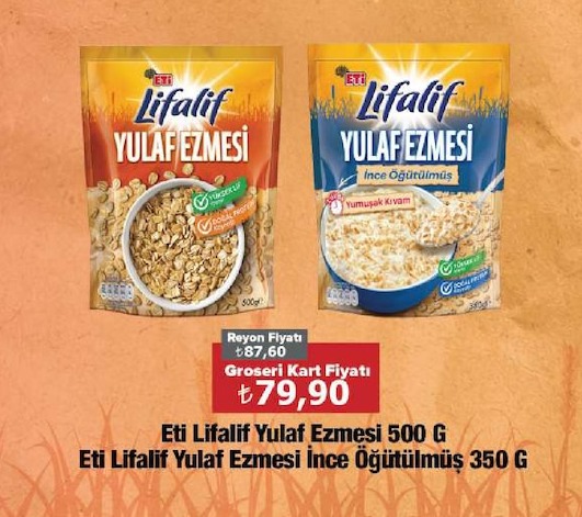 Eti Lifalif Yulaf Ezmesi 500G