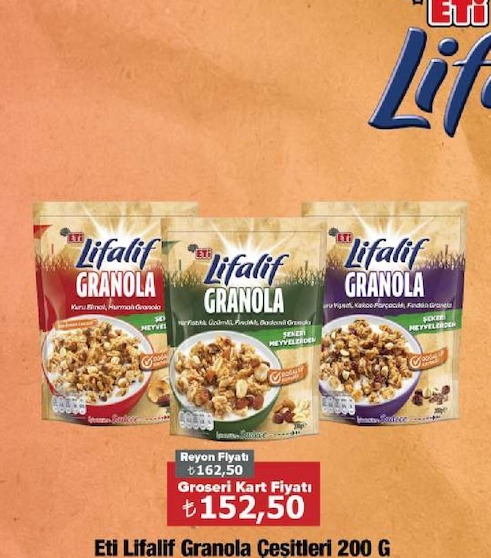 Eti Lifalif Granola Çeşitleri 200G