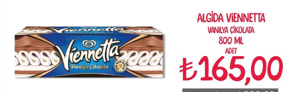 Algida Viennetta Vanilya Çikolata 800 Ml