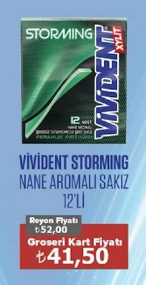 Vivident Storming Nane Aromali Sakiz 12'Li