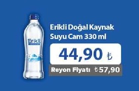 Erikli Doğal Kaynak Suyu Cam 330 Ml