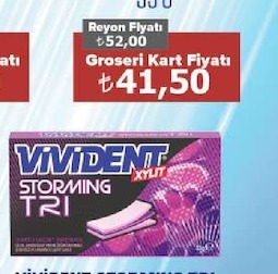 Vivident Storming Tri Frenk Üzümü Aromalı Sakız 26 G