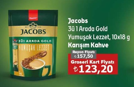 Jacobs 3Ü 1 Arada Gold Yumuşak Lezzet, 10X18 G Karışım Kahve