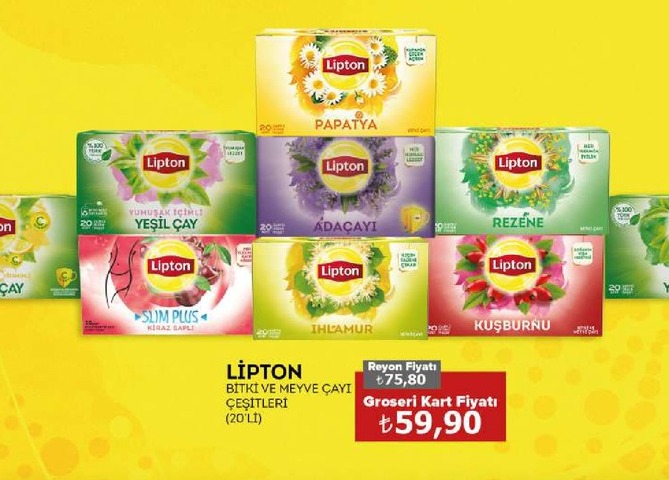 Lipton Bitki Ve Meyve Çayı Çeşitleri (20'Li)