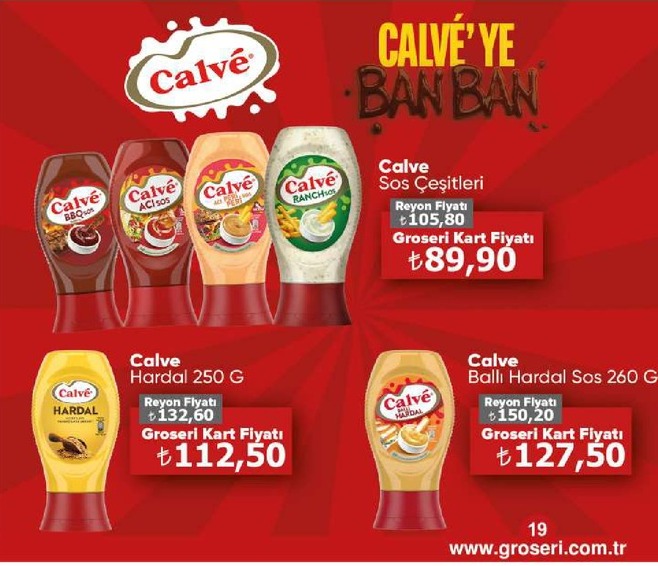 Calve Sos Çeşitleri