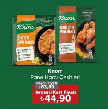Knorr Pane Harcı Çeşitleri