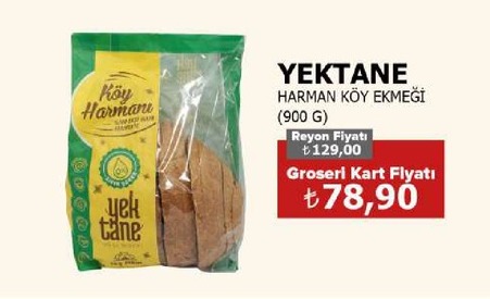 Yektane Harman Köy Ekmeği 900G