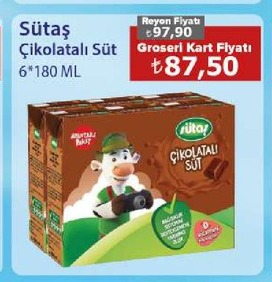 Sütaş Çikolatalı Süt 6*180 Ml