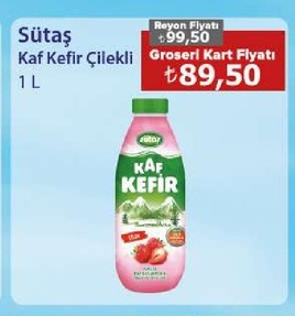 Sütaş Kaf Kefir Çilekli 1L
