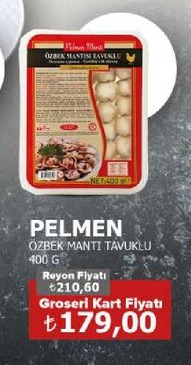 Pelmen Özbek Mantı Tavuklu 400 G