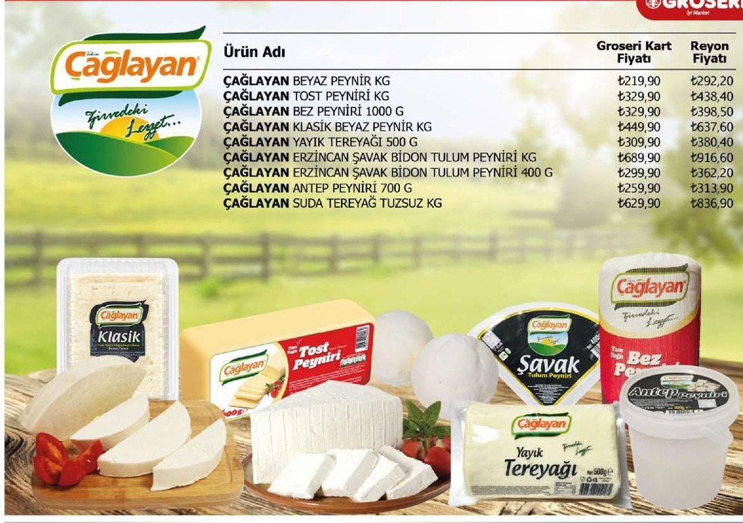 Çağlayan Beyaz Peynir 1 Kg