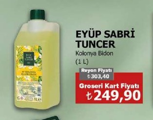 Eyüp Sabri Tuncer Kolonya Bidon (1 L)