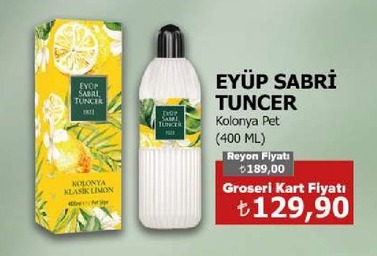 Eyüp Sabri Tuncer Kolonya Pet (400 Ml)