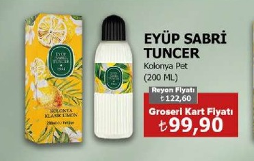 Eyüp Sabri Tuncer Kolonya Pet (200 Ml)