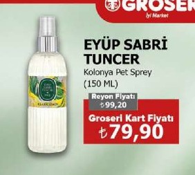 Eyüp Sabri Tuncer Kolonya Pet Sprey (150 Ml)