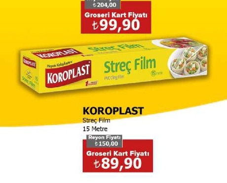 Koroplast Streç Film 15 Metre