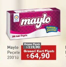 Maylo Peçete 200'Lü