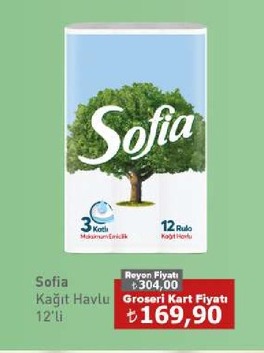 Sofia Kağıt Havlu 12'Li