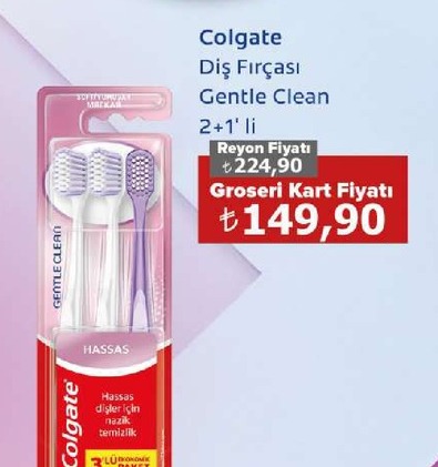 Colgate Diş Fırçası Gentle Clean 2+1'Li