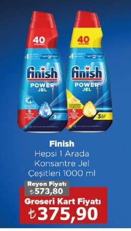 Finish Hepsi 1 Arada Konsantre Jel Çeşitleri 1000 Ml