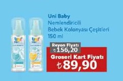 Uni Baby Nemlendiricili Bebek Kolonyası Çeşitleri 150 Ml