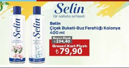 Selin Çiçek Buketi Buz Ferahlığı Kolonya 400Ml
