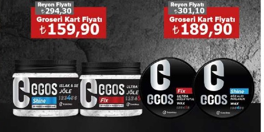Egos Wax Çeşitleri 100Ml