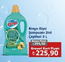 Bingo Giysi Şampuanı 2In1 Çeşitleri 3 L