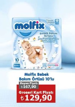 Molfix Bebek Bakım Örtüsü 10'Lu