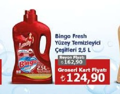 Bingo Fresh Yüzey Temizleyici Çeşitleri 2,5 L