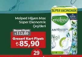Molped Hijyen Max Süper Ekonomik Çeşitleri