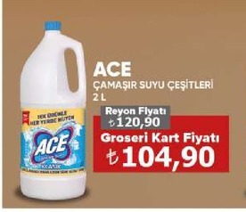 Ace Çamaşır Suyu Çeşitleri 2 L
