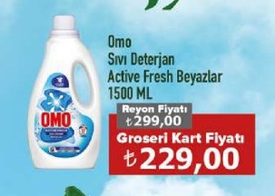 Omo Sıvı Deterjan Active Fresh Beyazlar 1500 Ml