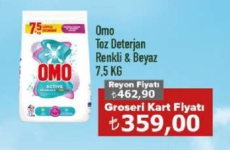 Omo Toz Deterjan Renkli & Beyaz 7.5 Kg