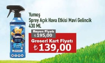 Yumoş Sprey Açık Hava Etkisi Mavi Gelincik 430 Ml