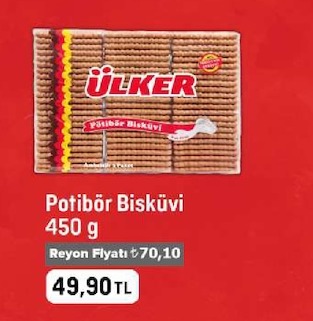 Ülker Potibör Bisküvi 450 G