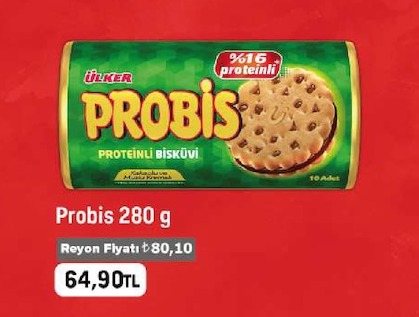 Ülker Probis Proteınlı Bisküvi 280 G