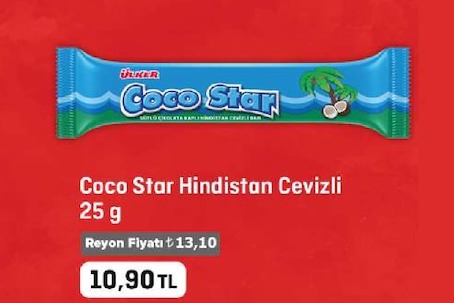 Ülker Coco Star Hindistan Cevizli 25G