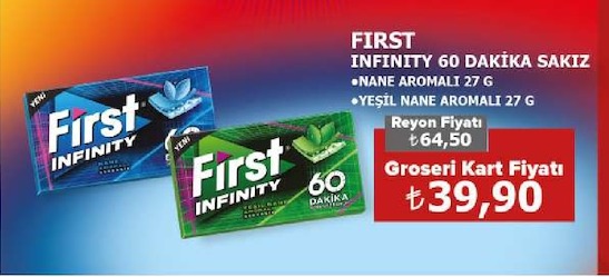 First Infinity 60 Dakika Sakız