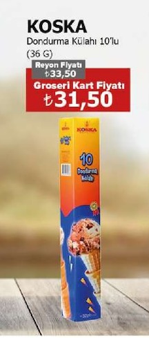 Koska Dondurma Külahı 10'Lu (36 G)