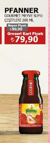 Pfanner Gourmet Meyve Suyu Çeşitleri 200Ml