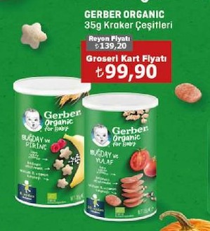 Gerber Organic 90G Kroker Çeşitleri